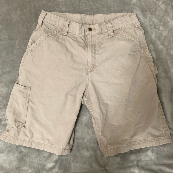 Carhartt Other - Carhartt Loose Fit  Men's Tan Work Cargo Shorts Size 34